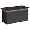 vidaXL LED-valgustusega lillekast Must 40 x 80 x 40 cm Teras