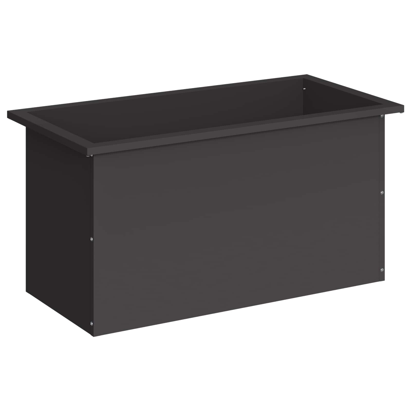 Plantenbak met led Zwart 40 x 80 x 40 cm Staal image 4