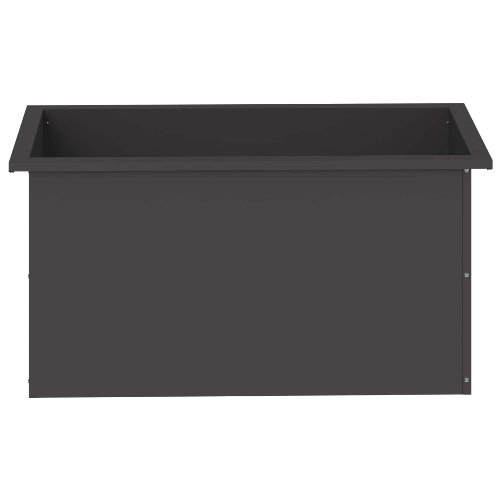Plantenbak met led Zwart 40 x 80 x 40 cm Staal image 5
