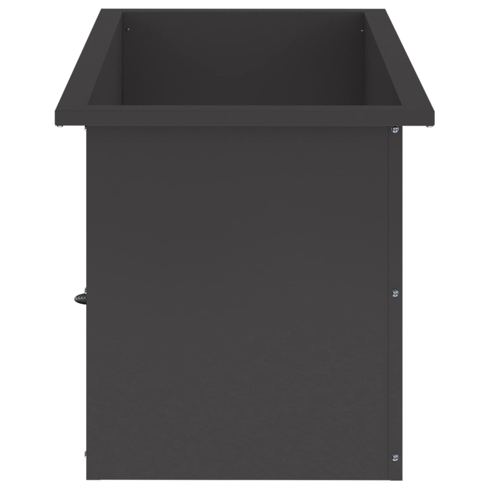 Plantenbak met led Zwart 40 x 80 x 40 cm Staal image 6