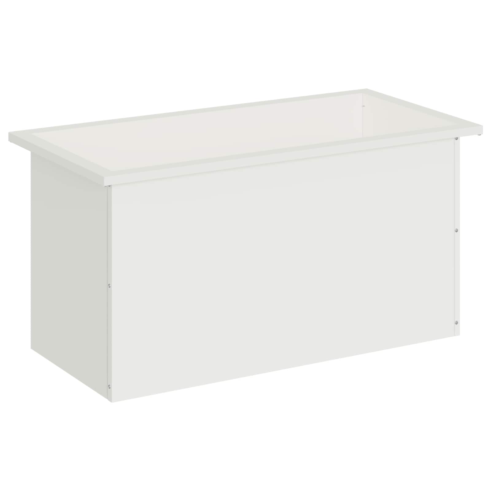 Plantenbak met led Wit 40 x 80 x 40 cm Staal image 4