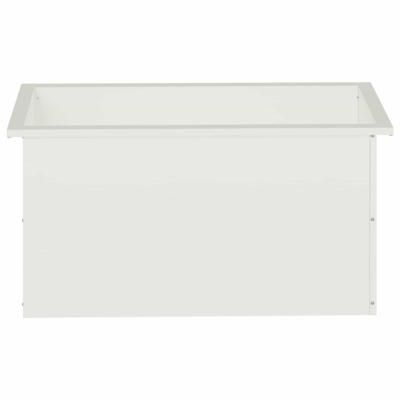Plantenbak met led 2 st Wit 40 x 80 x 40 cm Staal image 5