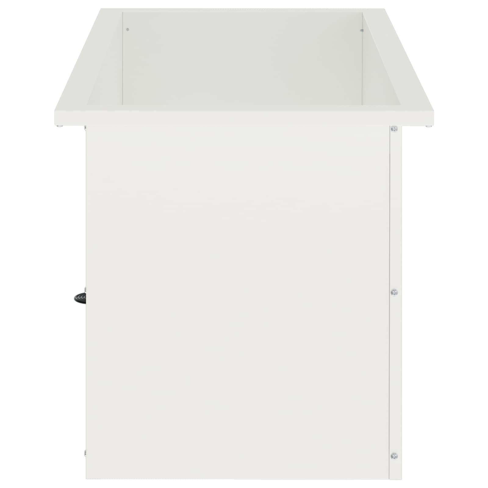 Plantenbak met led 2 st Wit 40 x 80 x 40 cm Staal image 6