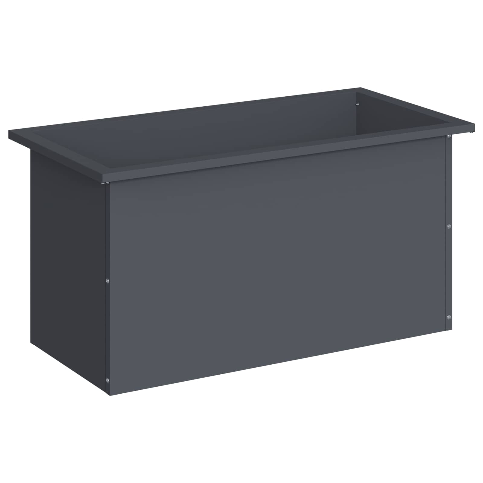 Plantenbak met led Antraciet 40 x 80 x 40 cm Staal image 4