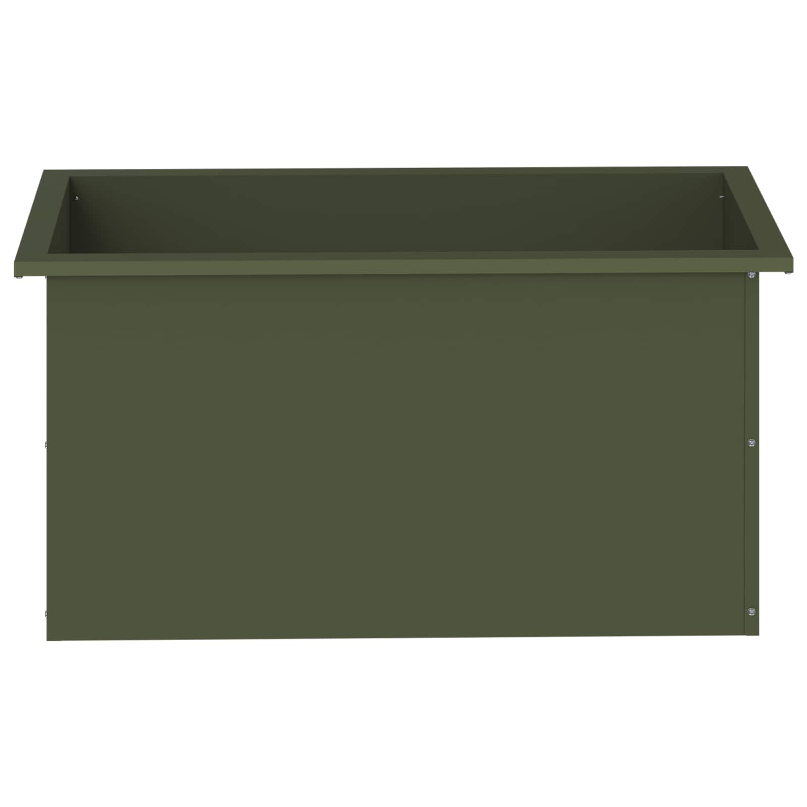 Plantenbak met led Olijfgroen 40 x 80 x 40 cm Staal image 5