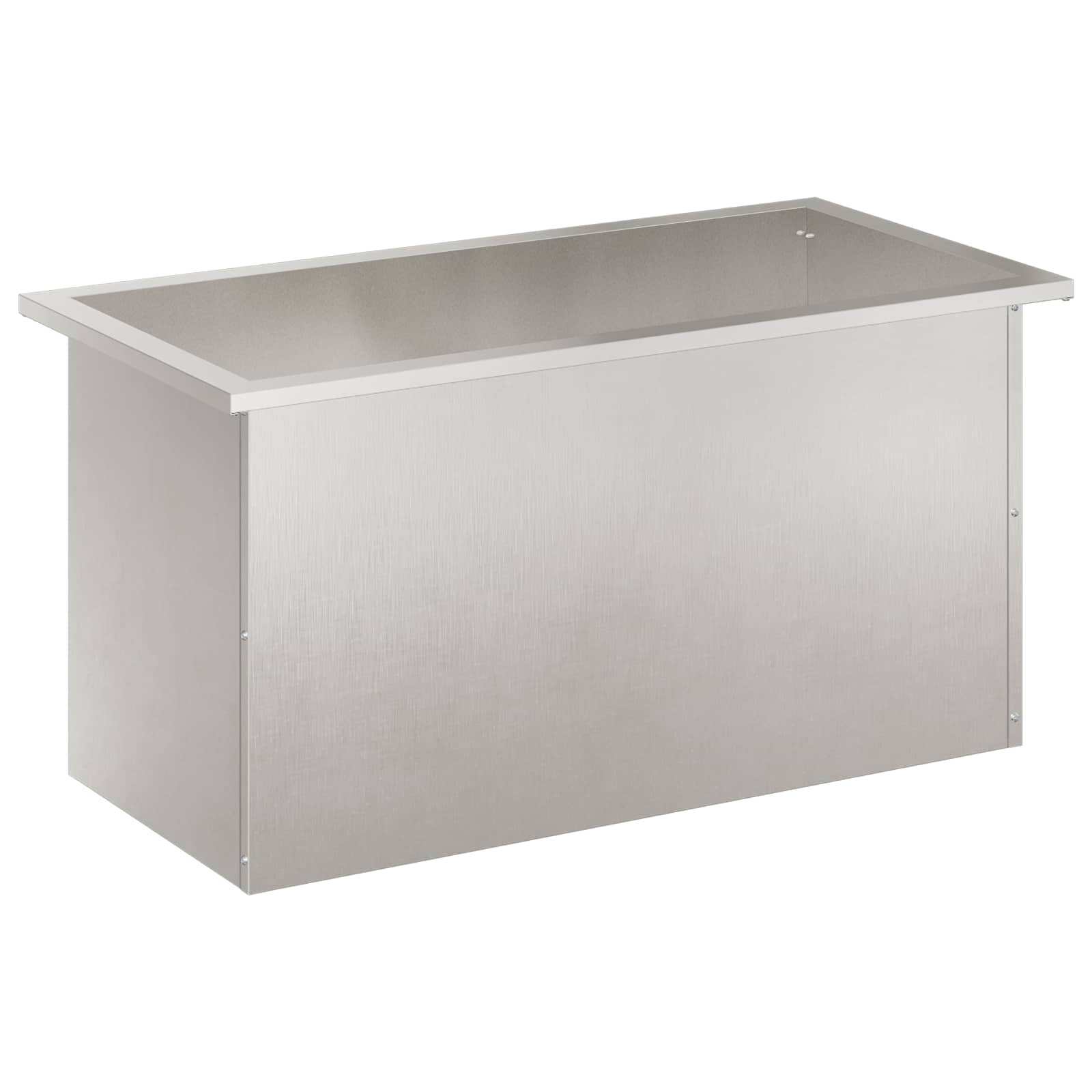 Plantenbak met led zilver 40 x 80 x 40 cm Roestvrij staal image 4