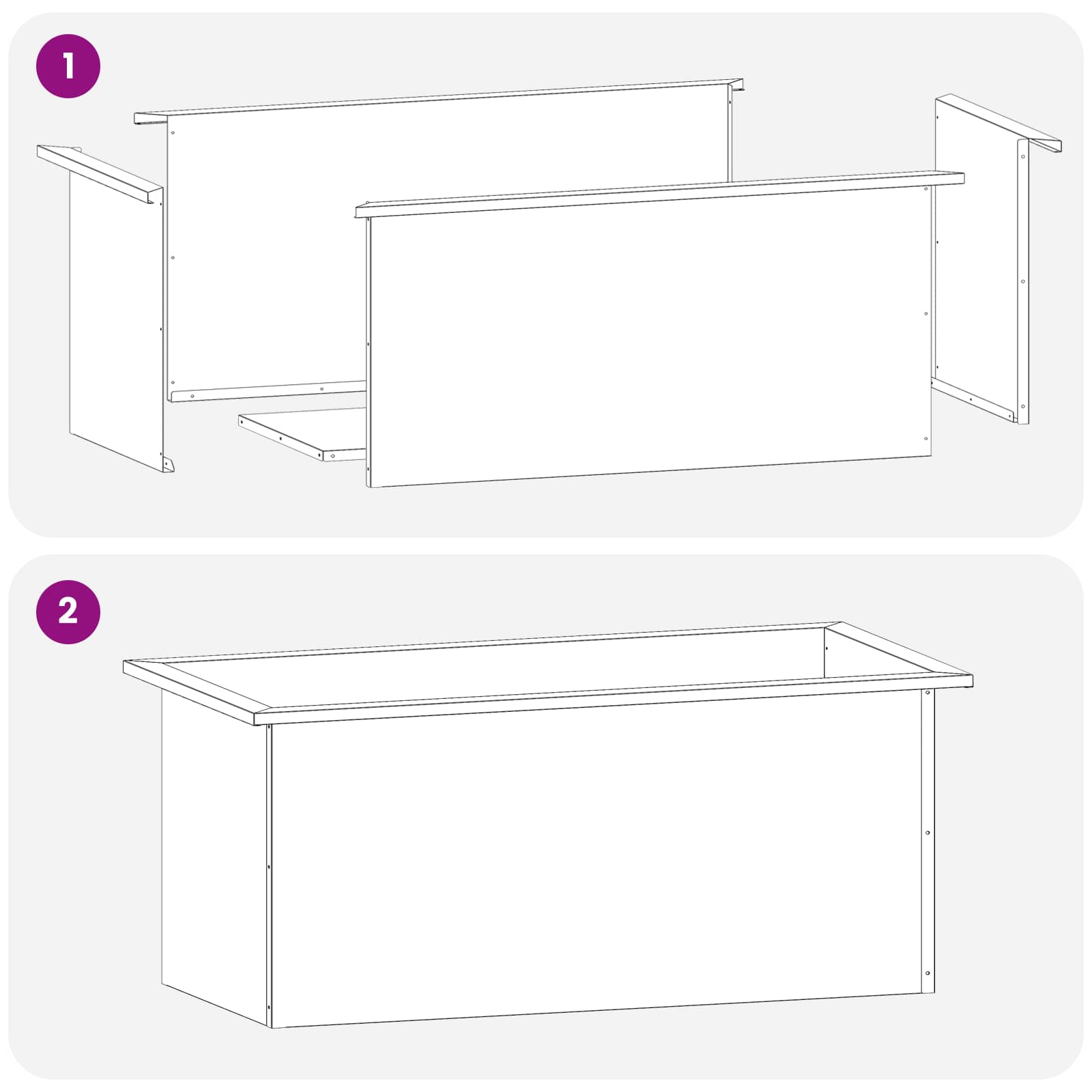 Plantenbak met led 2 st zilver 40 x 80 x 40 cm Roestvrij staal image 12