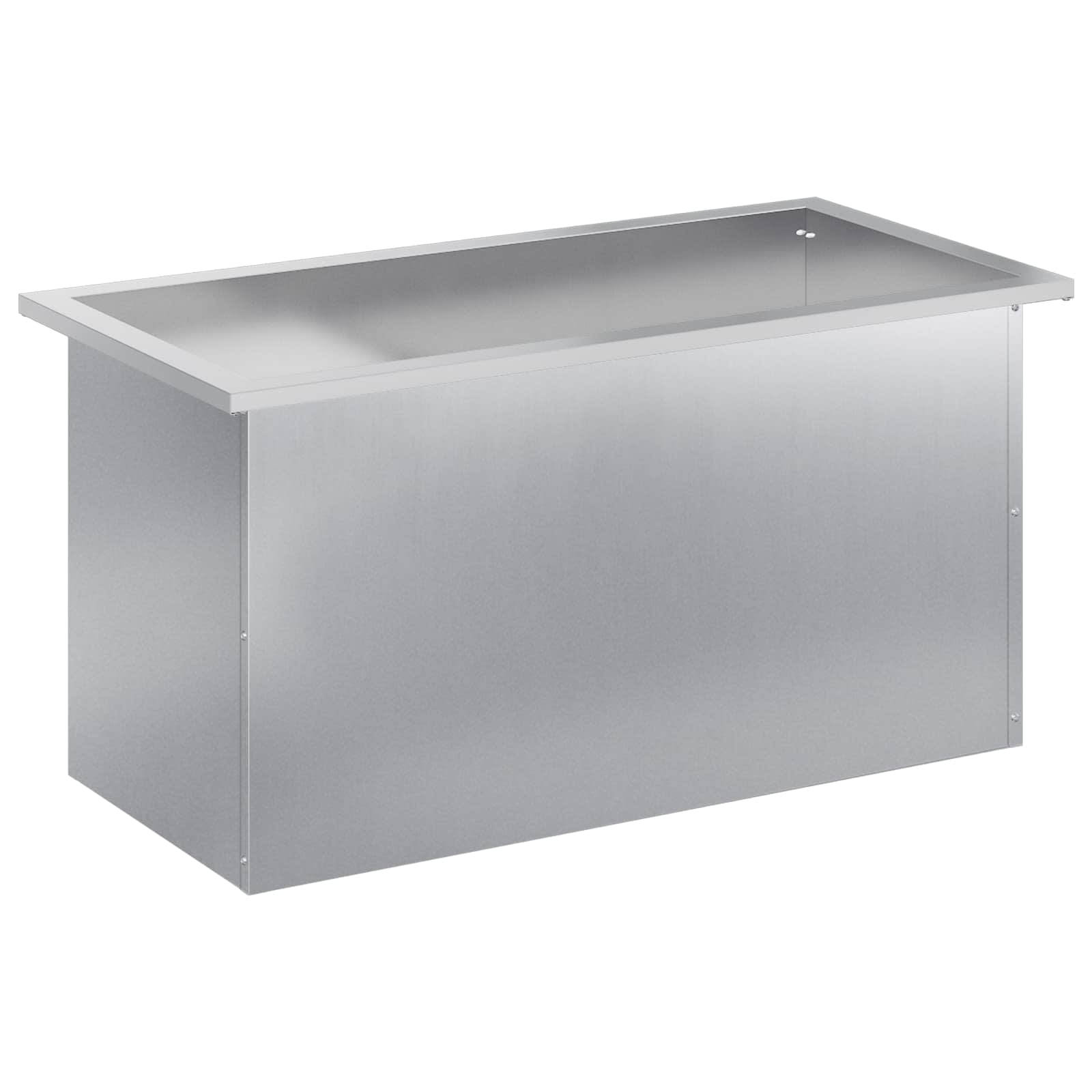 Plantenbak met led zilver 40 x 80 x 40 cm Gegalvaniseerd staal image 4
