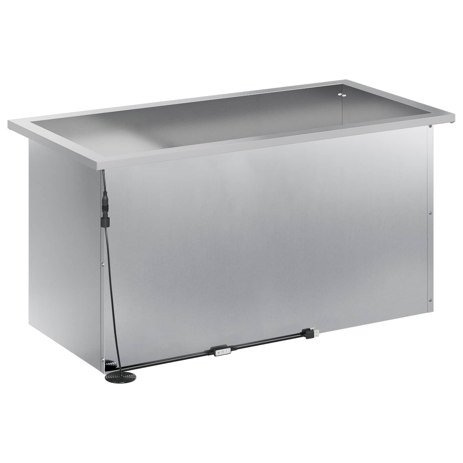 Plantenbak met led zilver 40 x 80 x 40 cm Gegalvaniseerd staal image 7