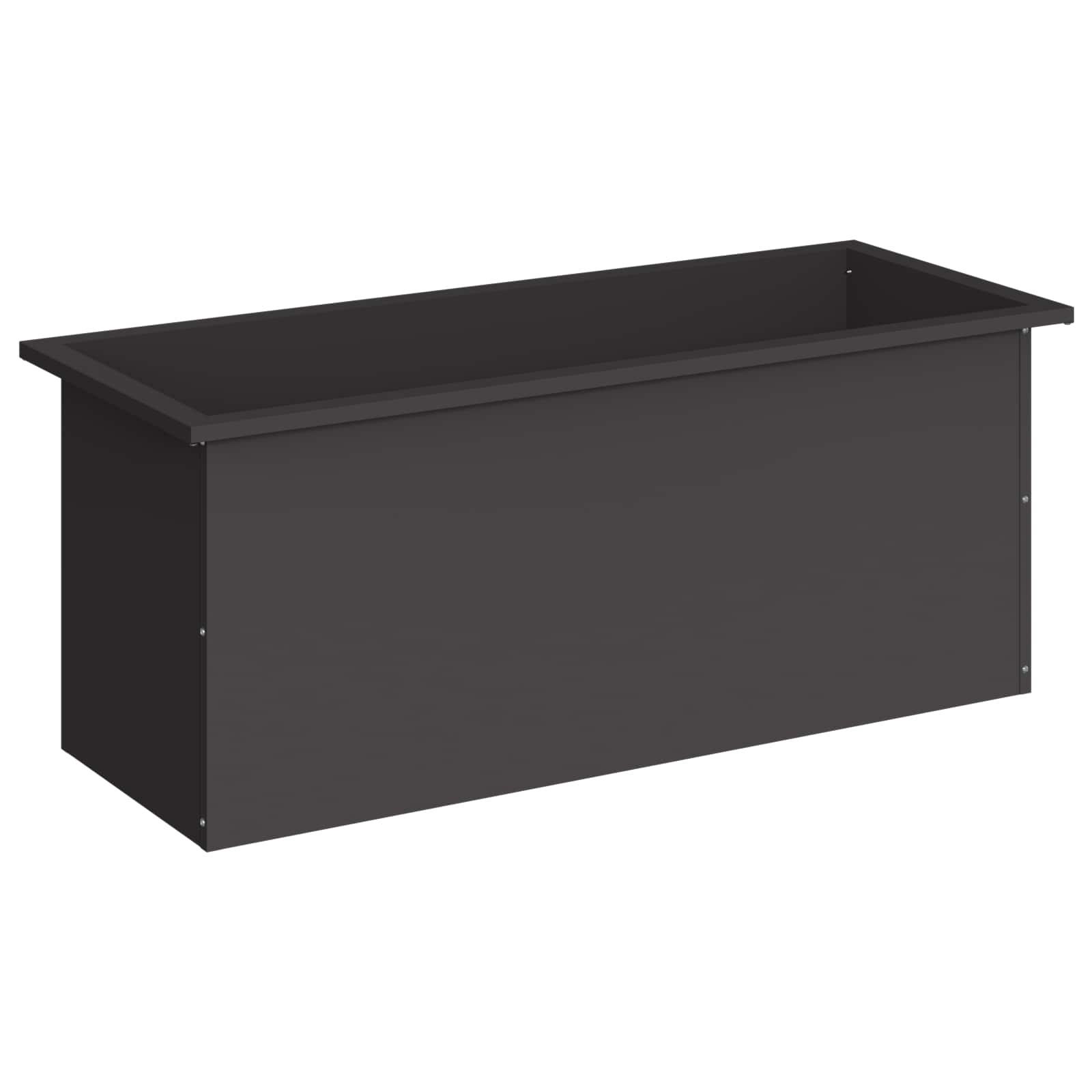 Plantenbak met led Zwart 40 x 100 x 40 cm Staal image 4