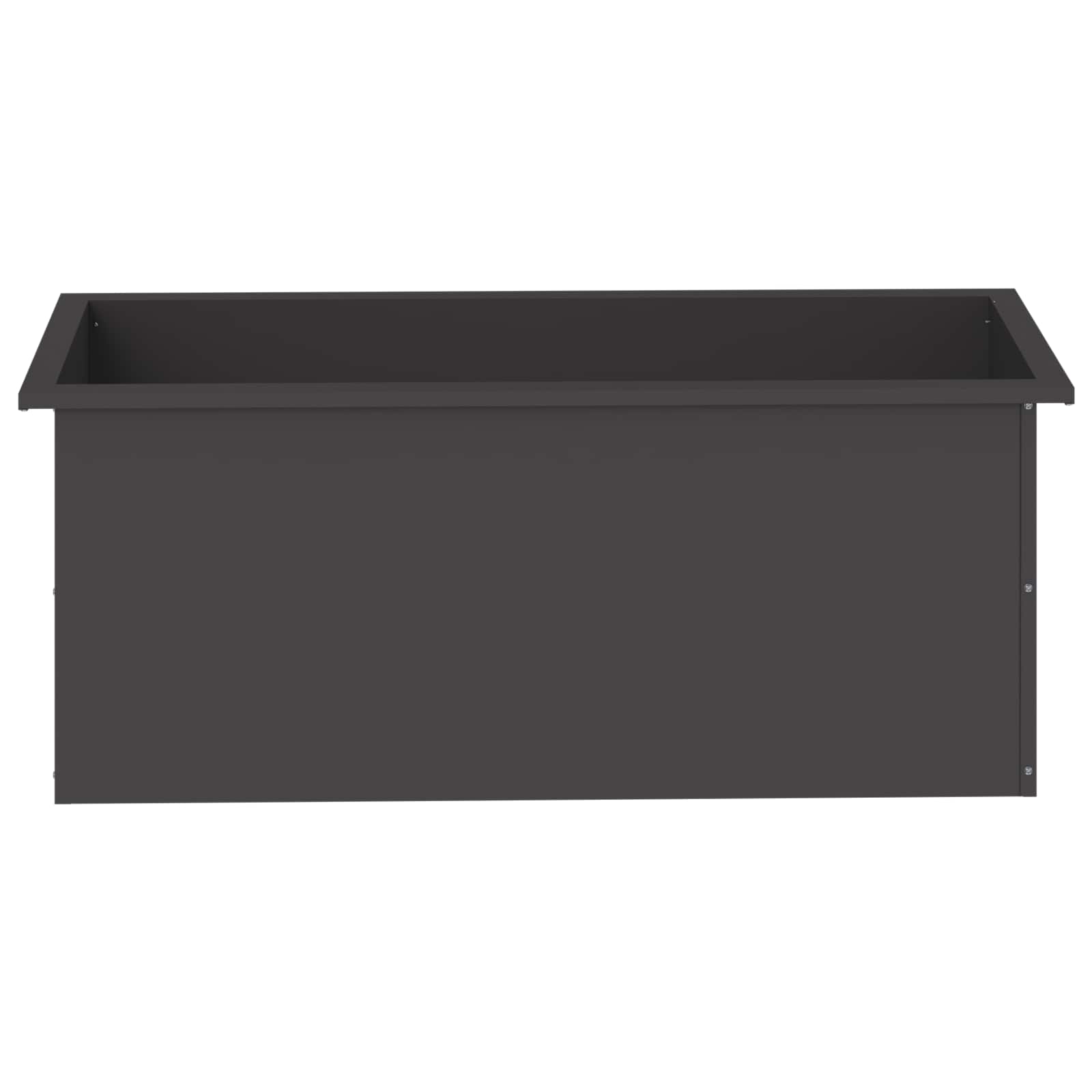 Plantenbak met led Zwart 40 x 100 x 40 cm Staal image 5
