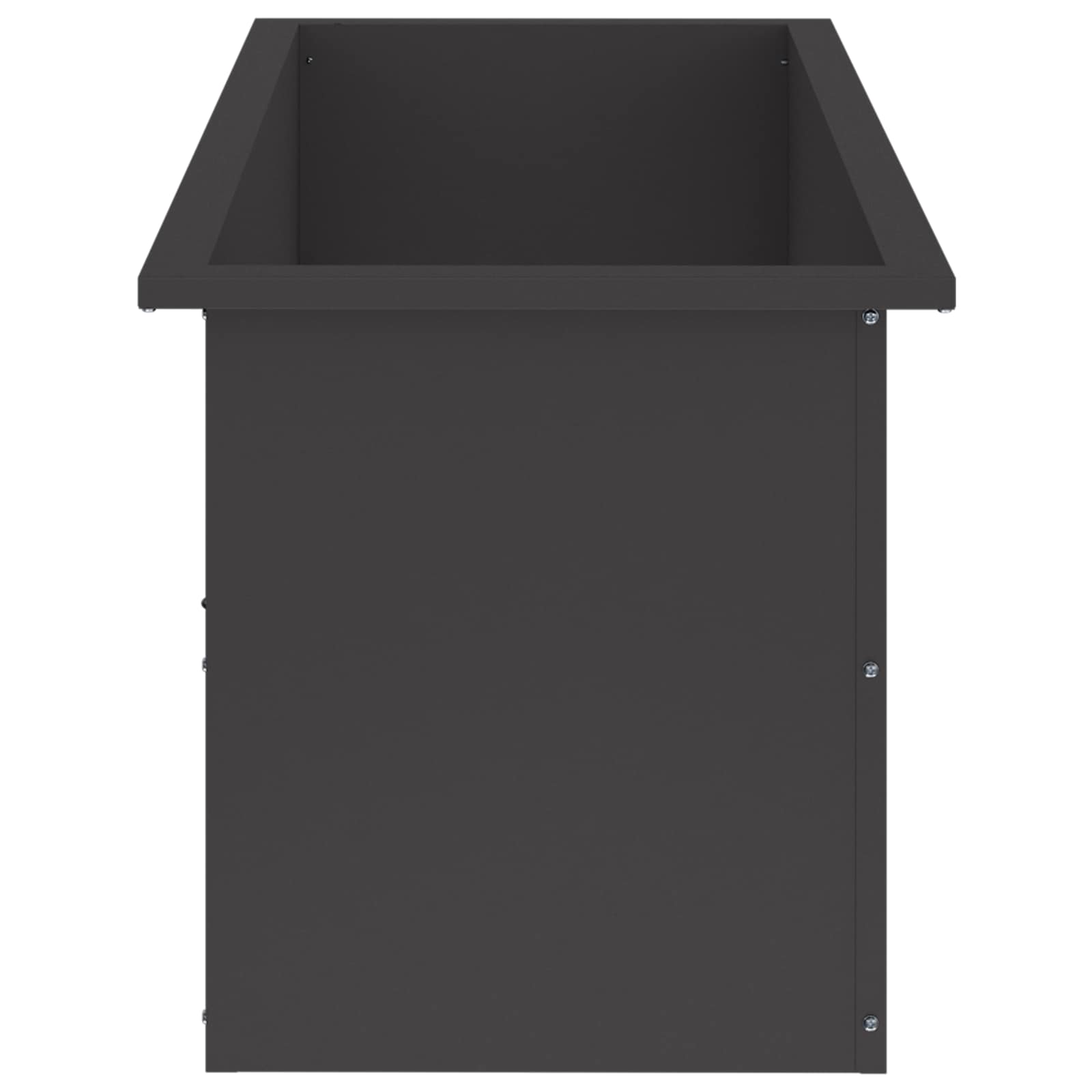 Plantenbak met led 2 st Zwart 40 x 100 x 40 cm Staal image 6
