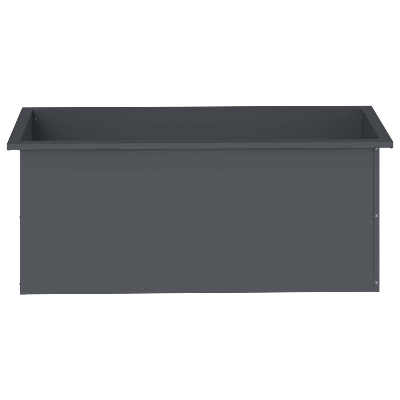 Plantenbak met led Antraciet 40 x 100 x 40 cm Staal image 5