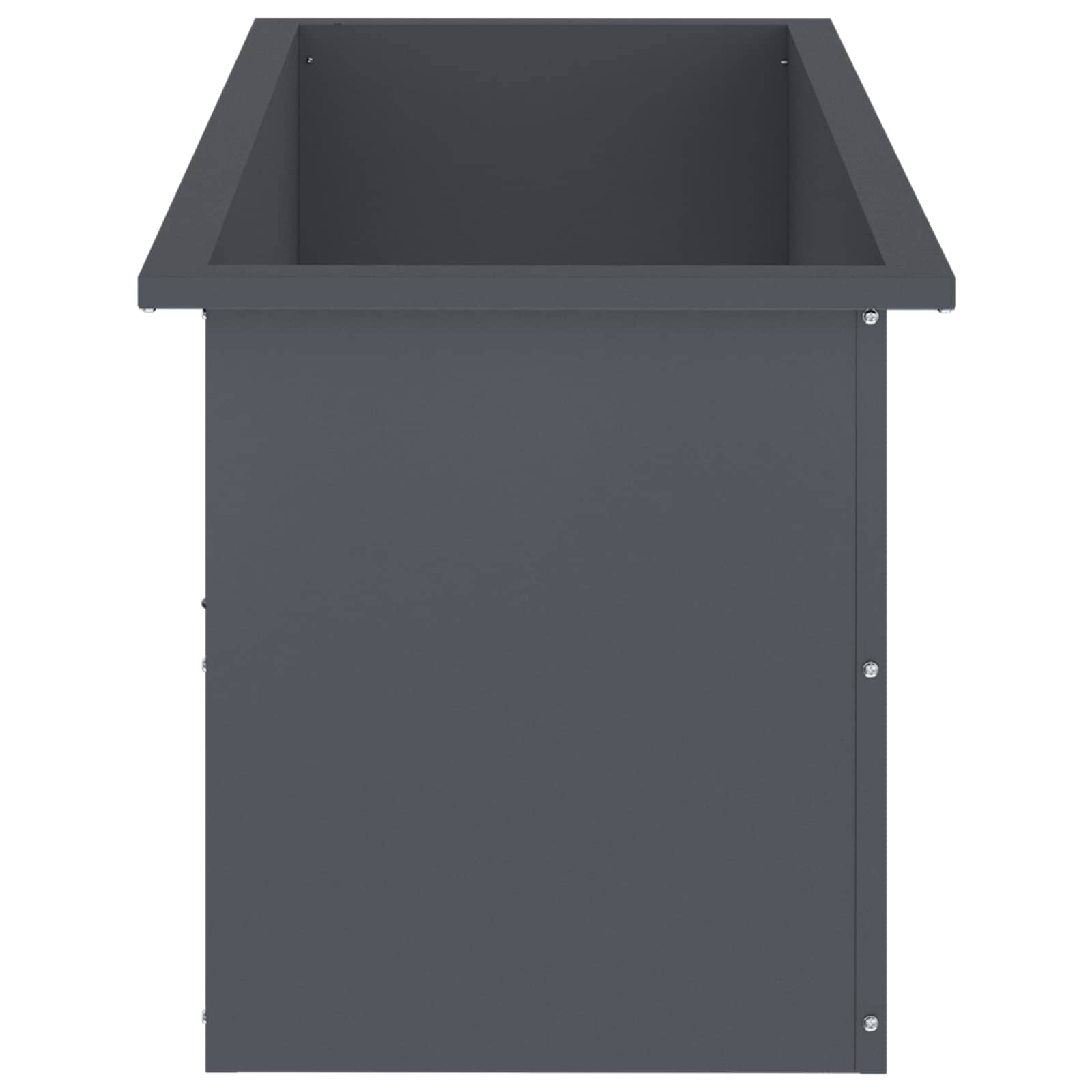 Plantenbak met led Antraciet 40 x 100 x 40 cm Staal image 6