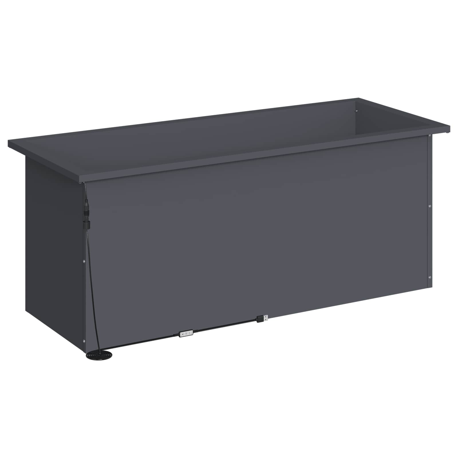 Plantenbak met led 2 st Antraciet 40 x 100 x 40 cm Staal image 7