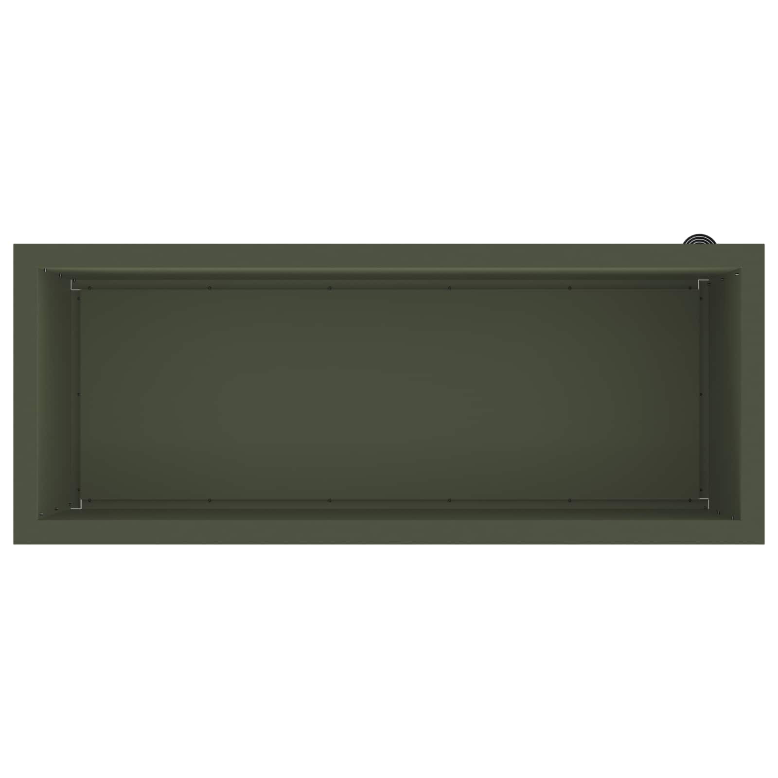 Plantenbak met led Olijfgroen 40 x 100 x 40 cm Staal image 8