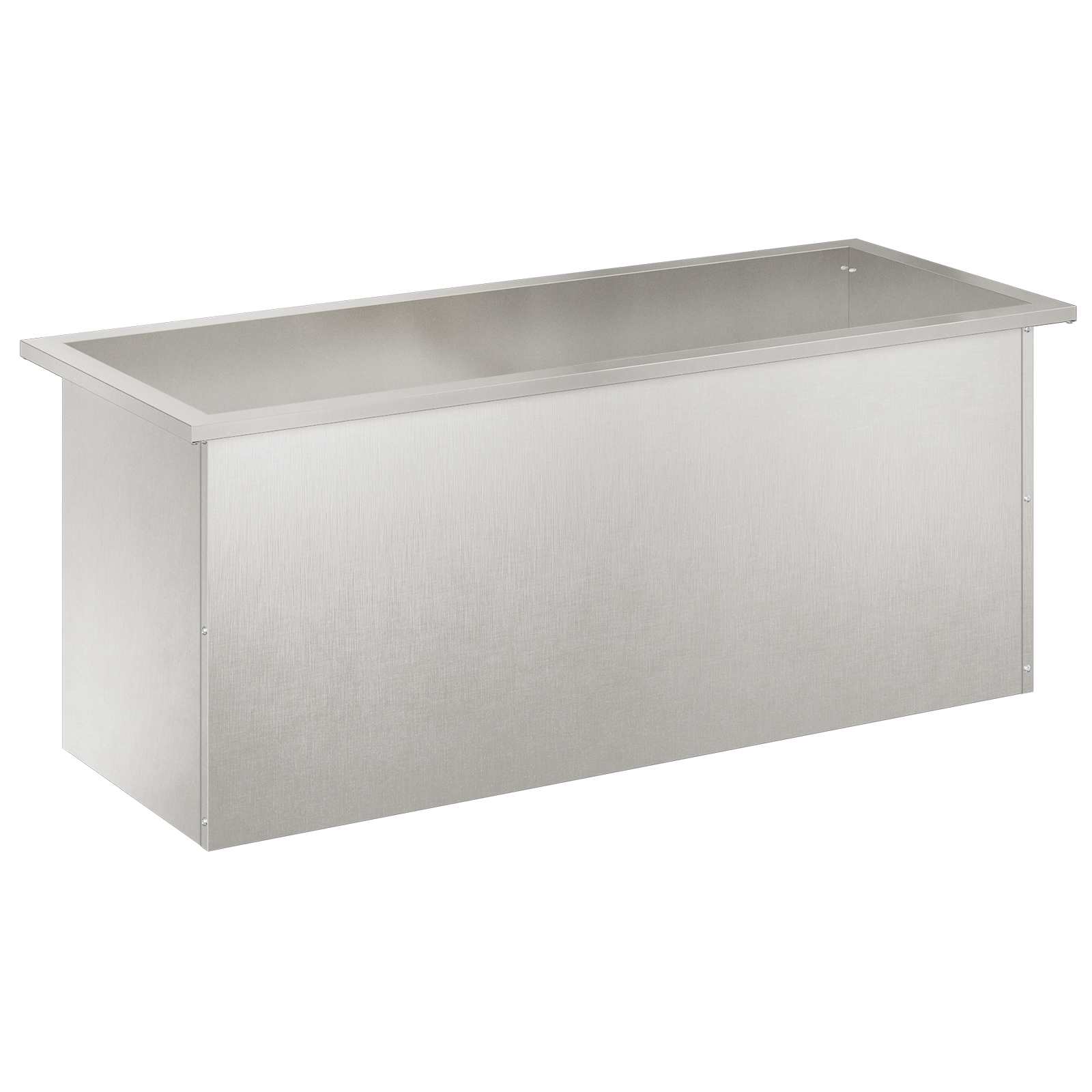 Plantenbak met led zilver 40 x 100 x 40 cm Roestvrij staal image 4