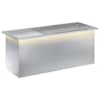 vidaXL LED-valgustusega lillekast H&otilde;bedane 40 x 100 x 40 cm