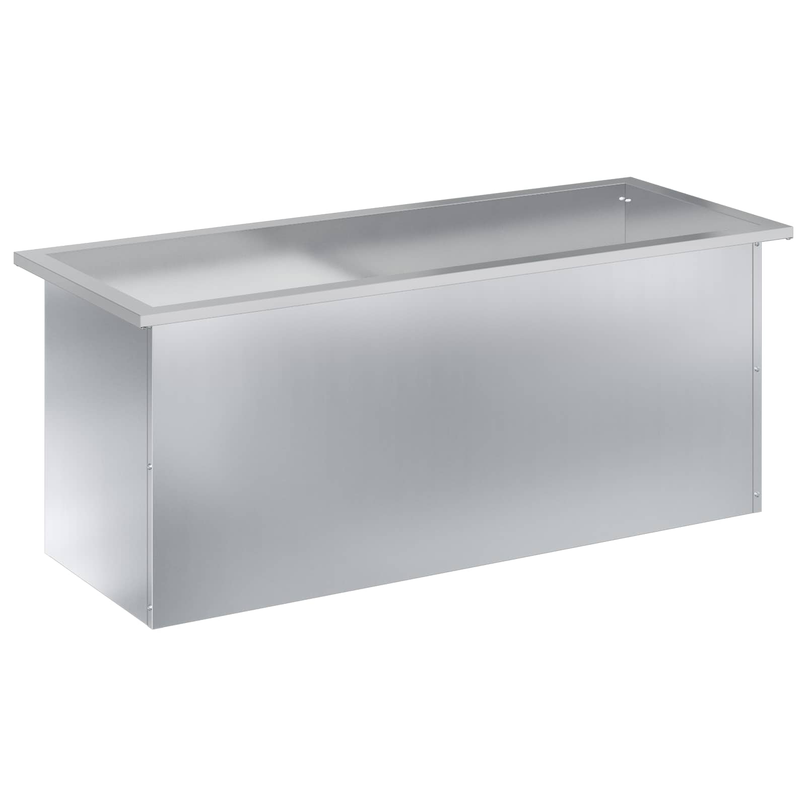 Plantenbak met led zilver 40 x 100 x 40 cm Gegalvaniseerd staal image 4