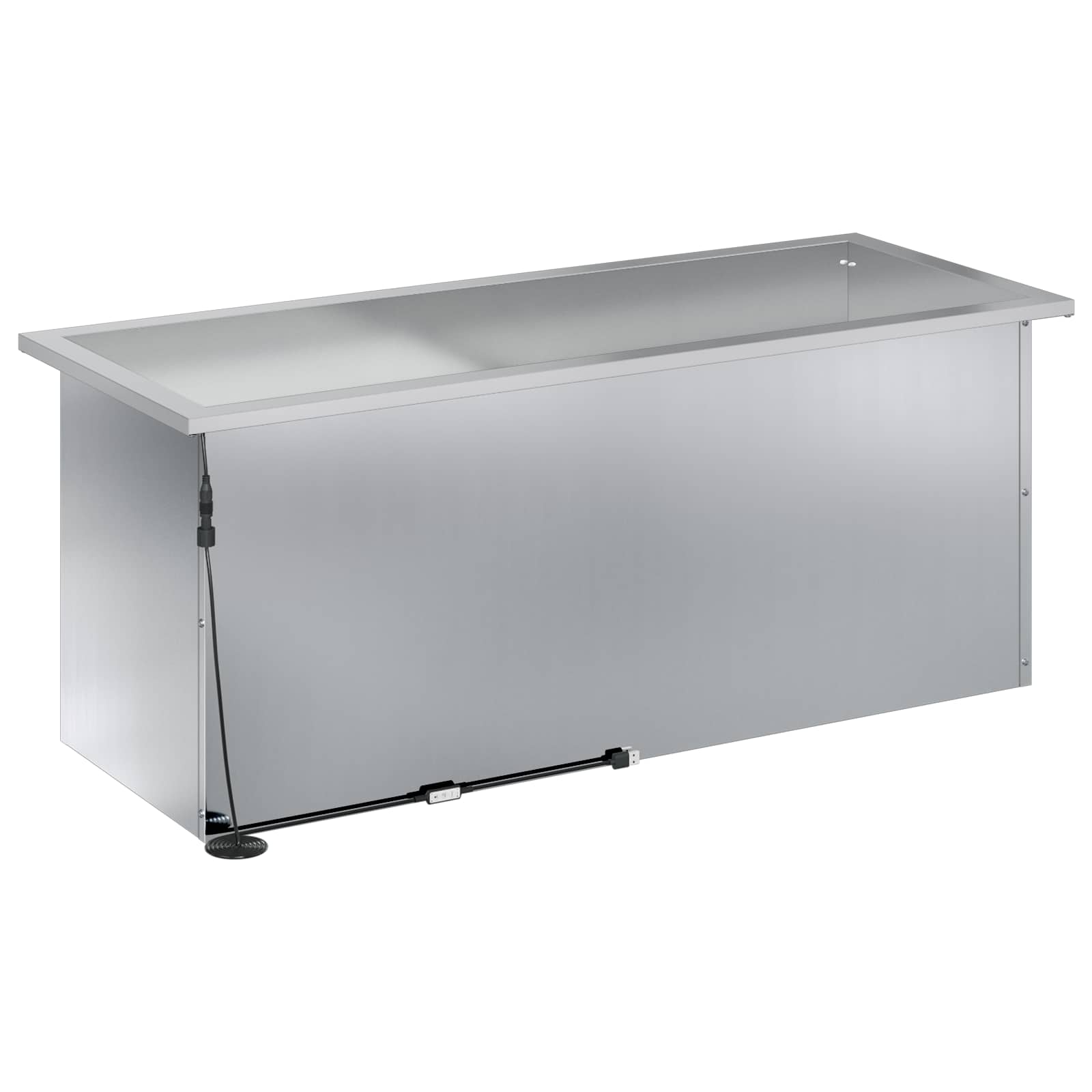 Plantenbak met led zilver 40 x 100 x 40 cm Gegalvaniseerd staal image 7