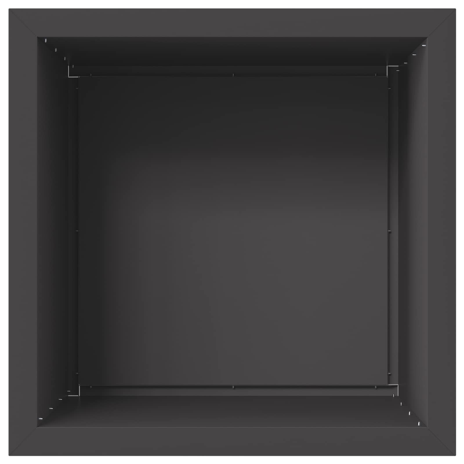 Vrtno korito za rože z LED osvetlitvijo Črna 50 x 50 x 48 cm