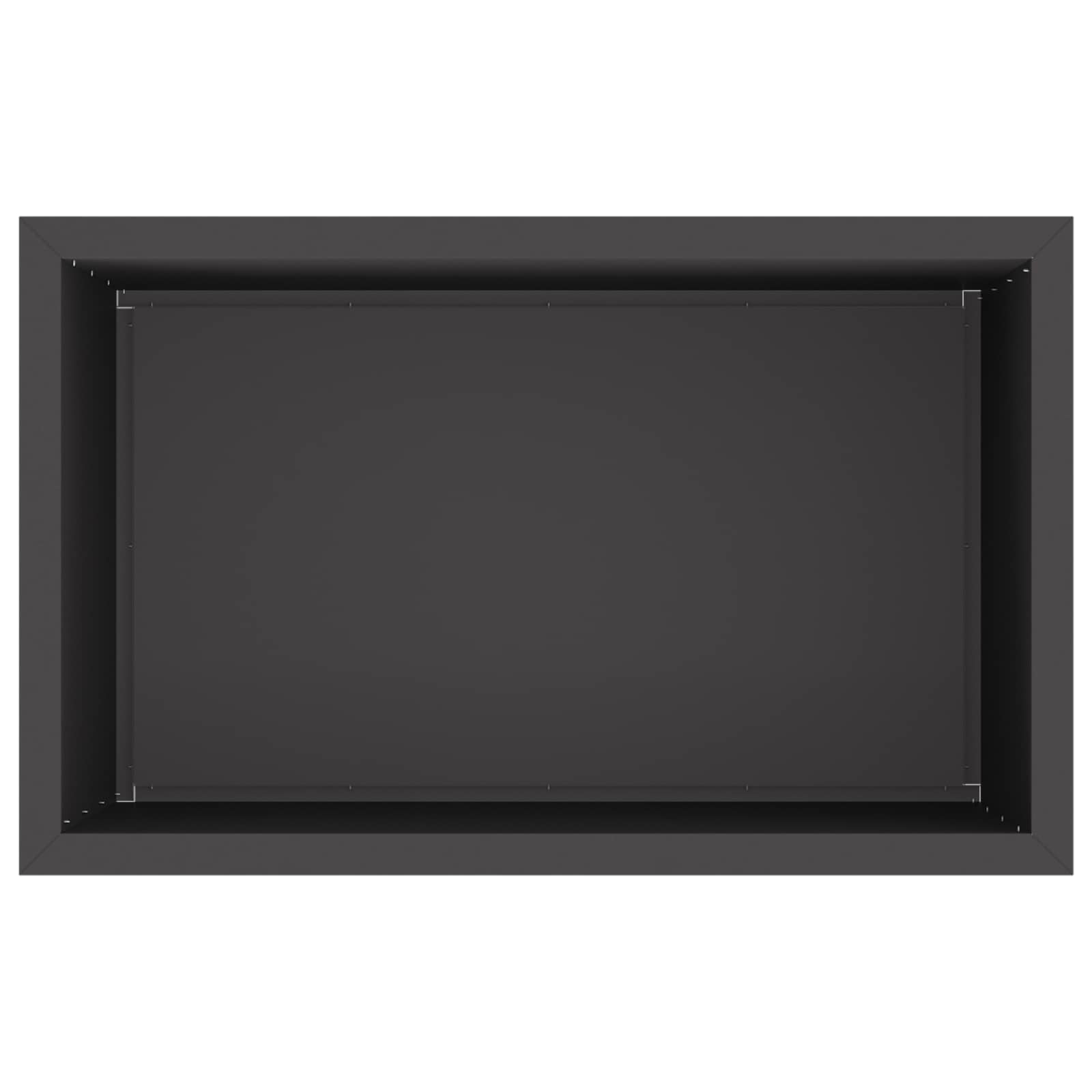 Vrtno korito za rože z LED osvetlitvijo 2 kos Črna