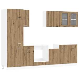 Kuchyňská jednotka Lyon 8 pcs Dub artisan Kompozitní dřevo - obrázek 2