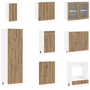 Kuchyňská jednotka Lyon 8 pcs Dub artisan Kompozitní dřevo - obrázek 4