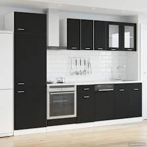 Kuchyňská jednotka Lyon 8 pcs Černý dub Kompozitní dřevo - obrázek 1