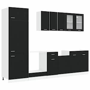 Kuchyňská jednotka Lyon 8 pcs Černý dub Kompozitní dřevo - obrázek 2