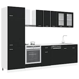 Kuchyňská jednotka Lyon 8 pcs Černý dub Kompozitní dřevo - obrázek 3