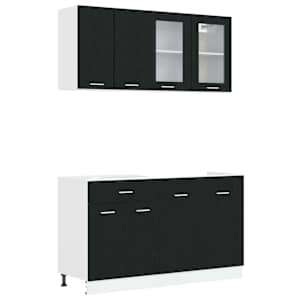 Kuchyňská jednotka LYON 4 pcs Černý dub Kompozitní dřevo - obrázek 2
