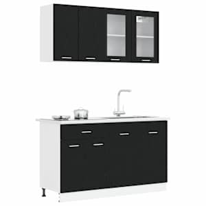Kuchyňská jednotka LYON 4 pcs Černý dub Kompozitní dřevo - obrázek 3