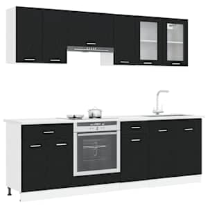 Kuchyňská jednotka Lyon 8 pcs Černý dub kompozitní dřevo - obrázek 3