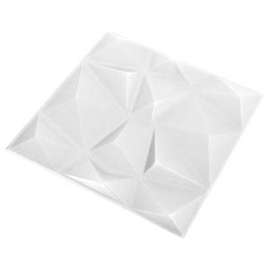 vidaXL Seinapaneelid 12 tk 50 x 50 cm Origami Valge XPS Vaht
