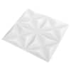 vidaXL Seinapaneelid 48 tk 50 x 50 cm Origami Valge XPS Vaht