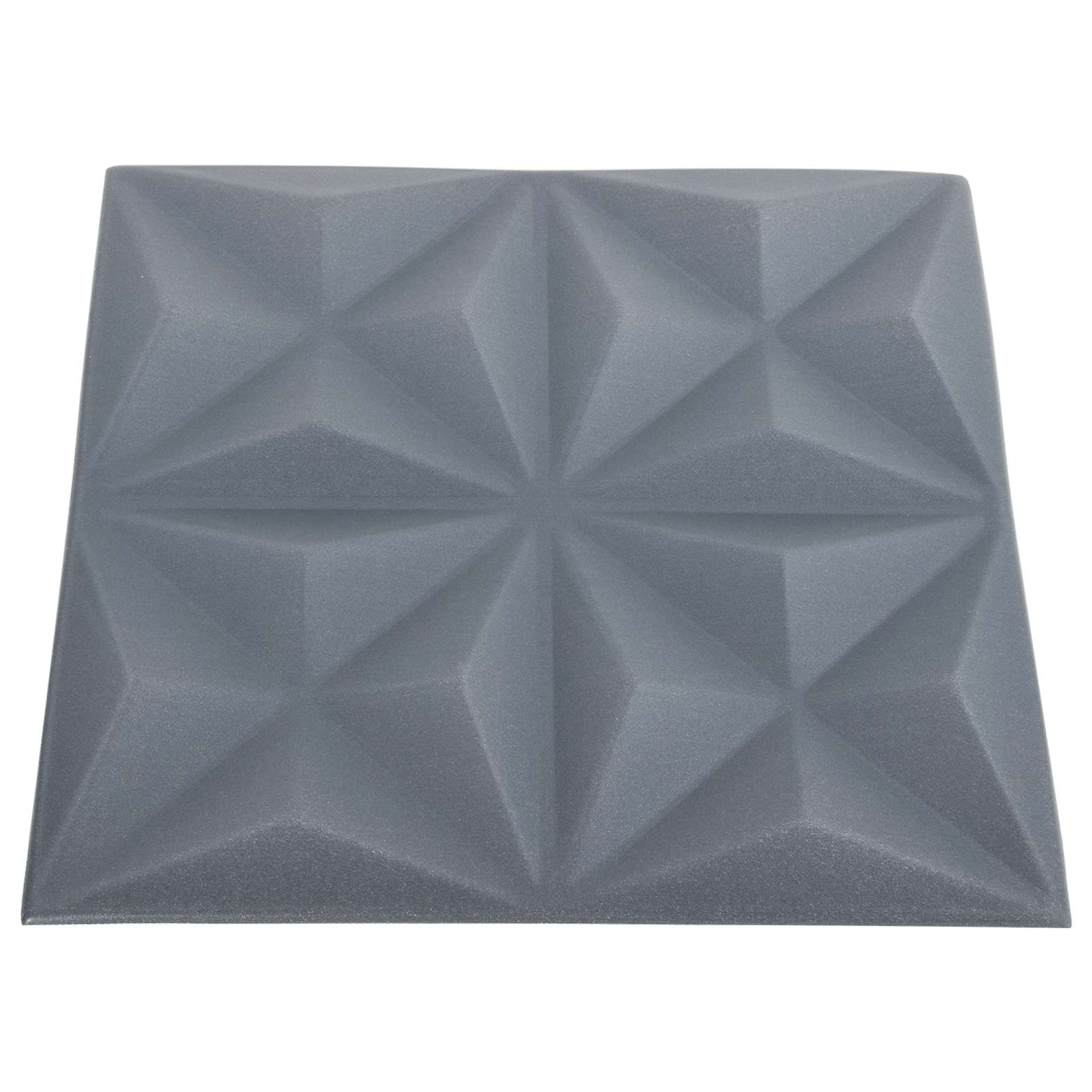 Nástěnné panely 48 pcs Origami šedá 50 x 50 cm XPS pěna - obrázek 4