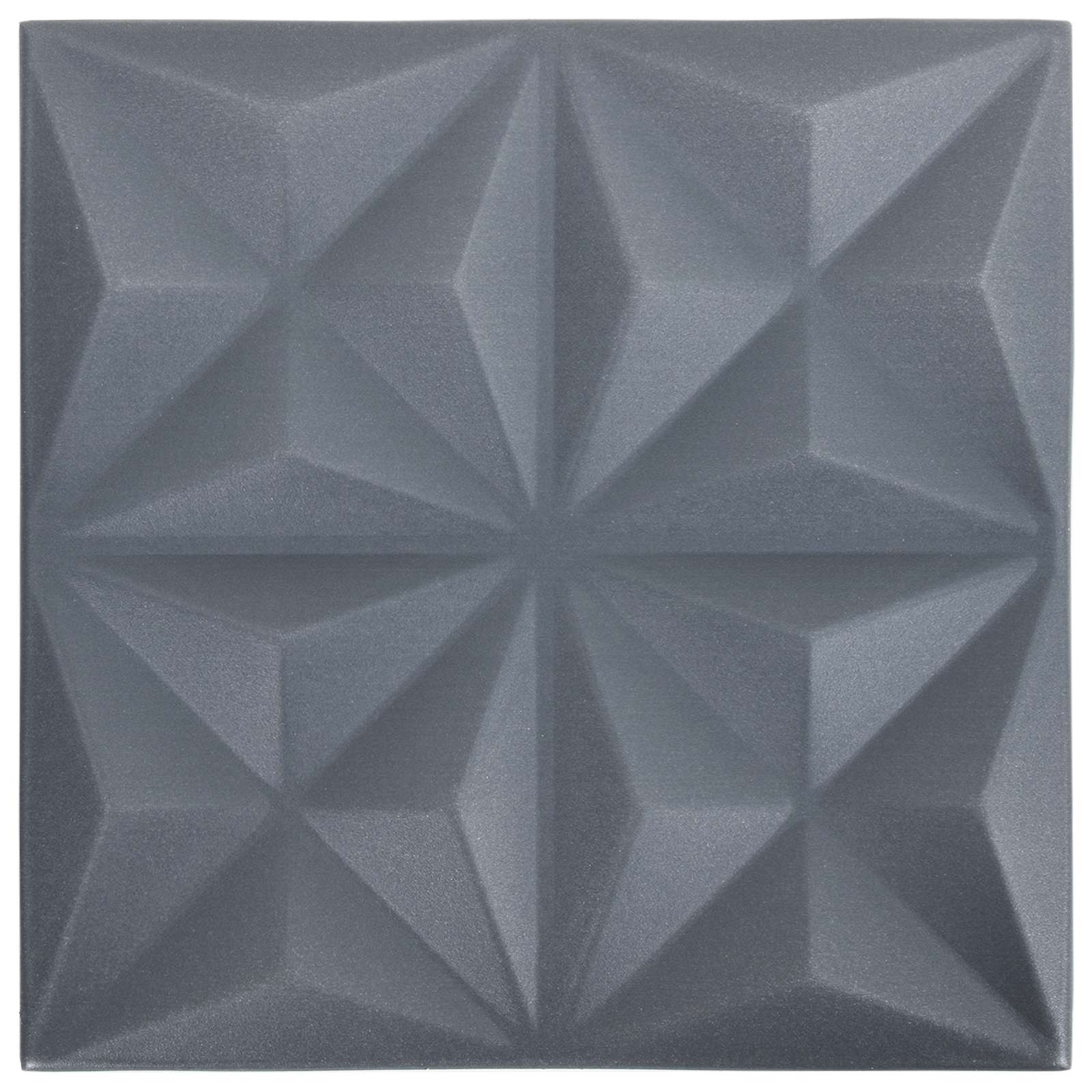 Nástěnné panely 48 pcs Origami šedá 50 x 50 cm XPS pěna - obrázek 5