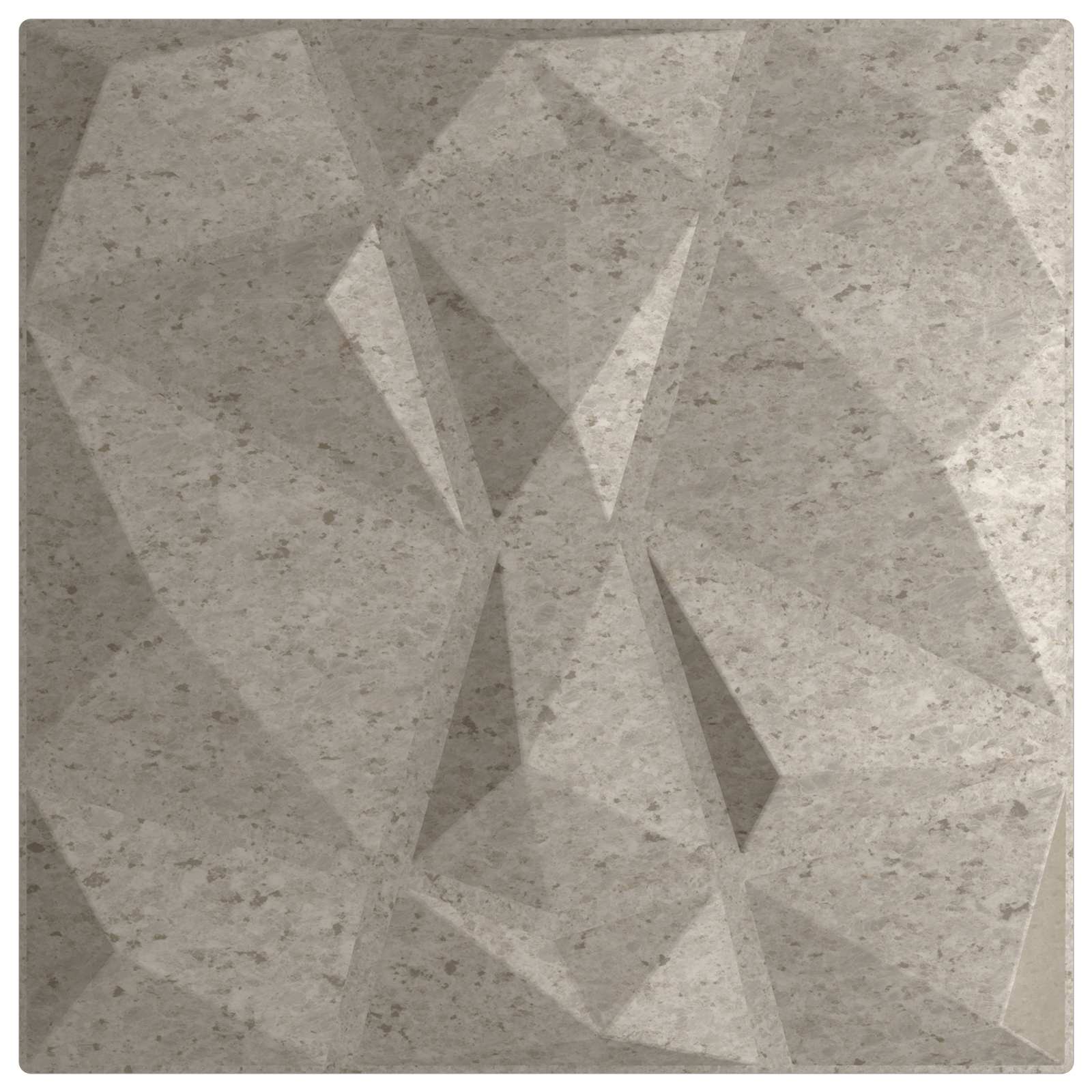 Stenske plošče 48 pcs Beton Siva 50 x 50 cm XPS Pena - slika 3