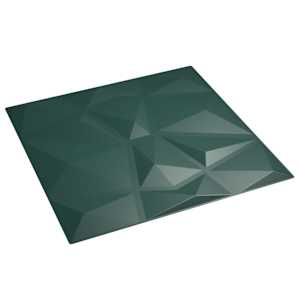vidaXL Seinapaneelid 24 tk 50 x 50 cm Roheline XPS Vaht