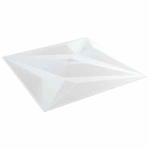 vidaXL Seinapaneelid 12 tk 50 x 50 cm Valge Staar XPS Vaht