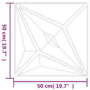 Nástěnné panely Hvězda 12 pcs Bílá hvězda 50 x 50 cm XPS pěna - obrázek 4