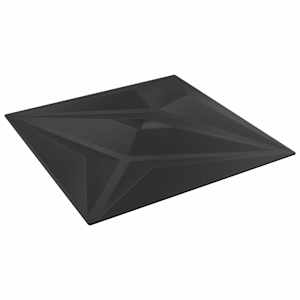 vidaXL Seinapaneelid 24 tk 50 x 50 cm Must Staar XPS Vaht