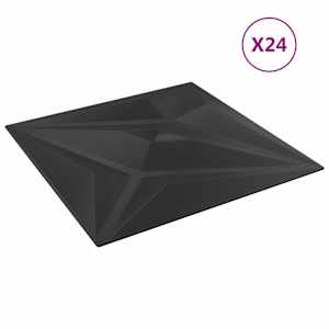 Nástěnné panely Hvězda 24 pcs Černá hvězda 50 x 50 cm XPS pěna - obrázek 2