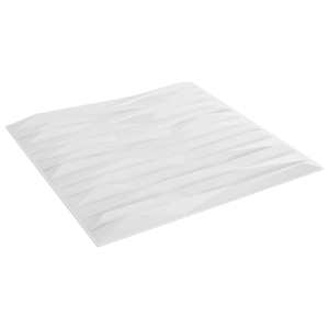 vidaXL Seinapaneelid 12 tk 50 x 50 cm Valge Kivi XPS Vaht