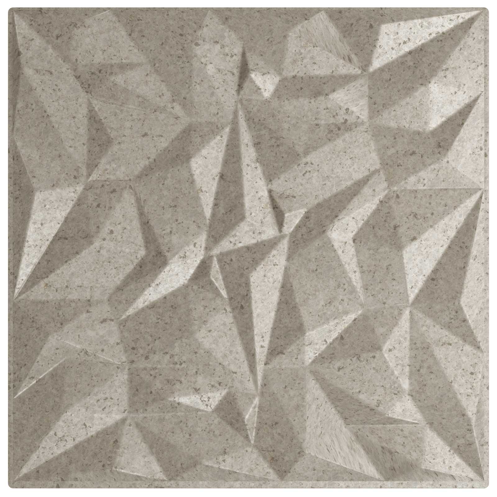 Nástěnné panely 24 pcs Ametystový beton 50 x 50 cm XPS pěna - obrázek 3