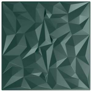 Nástěnné panely 12 pcs Ametystová zelená 50 x 50 cm XPS pěna - obrázek 3
