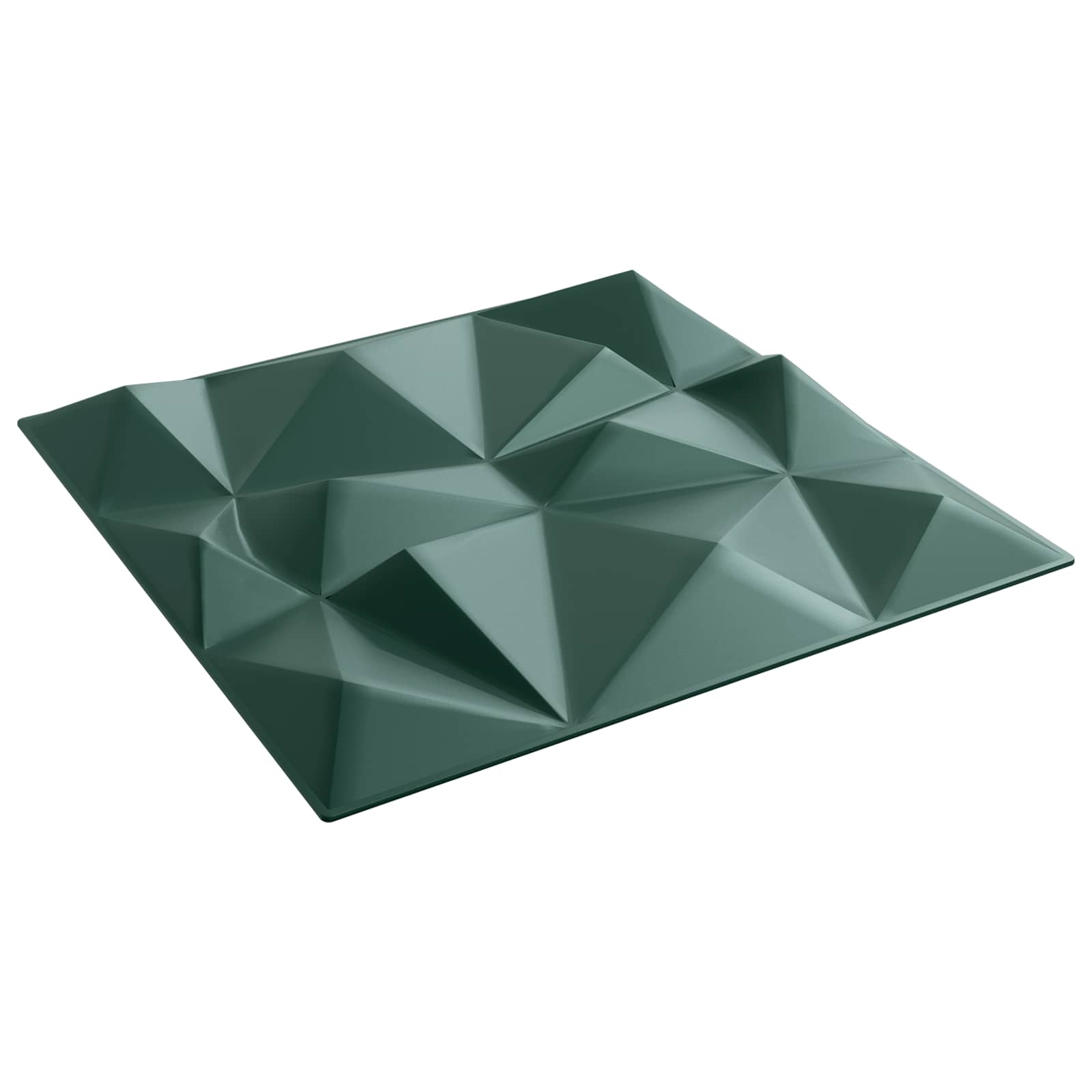 vidaXL Panouri de perete 12 pcs Verde Diamond 50 x 50 cm Spumă XPS