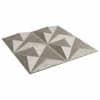 vidaXL Seinapaneelid 12 tk 50 x 50 cm Origami Betoon XPS Vaht