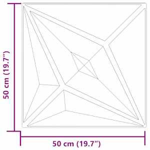 Nástěnné panely 12 pcs Hvězdový beton 50 x 50 cm XPS pěna - obrázek 5